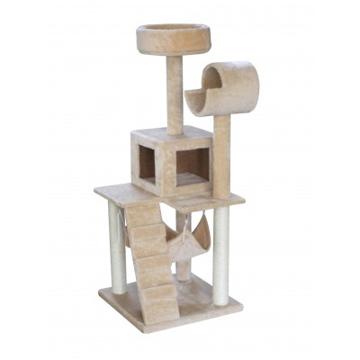 Cat Tree Scratch Post Scratching Pole Large Tower Gym Toy 120cm 